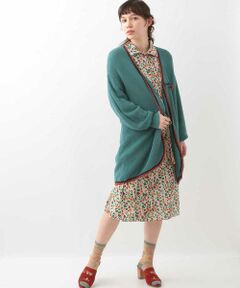 MALDITO KNIT　バイカラーラインロングカーディガン