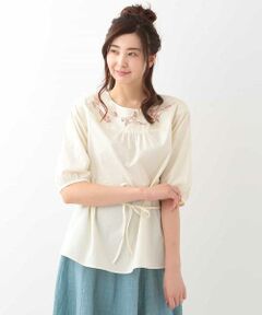 Jocomomola / ホコモモラ シャツ・ブラウス | aves migratorias emb　渡り鳥刺繍 2Wayブラウス