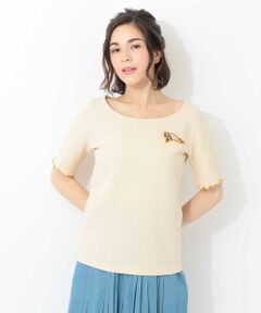 Jocomomola / ホコモモラ カットソー | ストレッチサッカー　ハーフスリーブカットソー