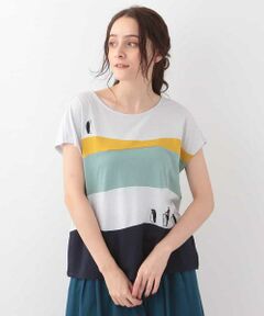 Jocomomola / ホコモモラ カットソー | Pinguinos Tシャツ　ペンギンモチーフ　デザインカットソー