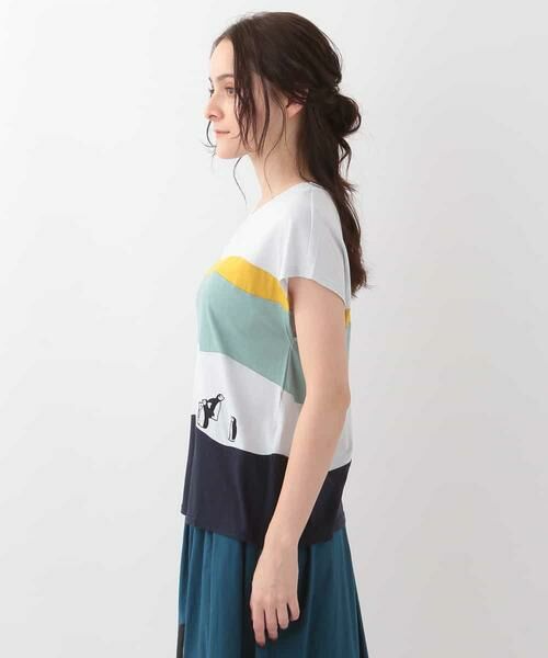 Jocomomola / ホコモモラ カットソー | Pinguinos Tシャツ　ペンギンモチーフ　デザインカットソー | 詳細1
