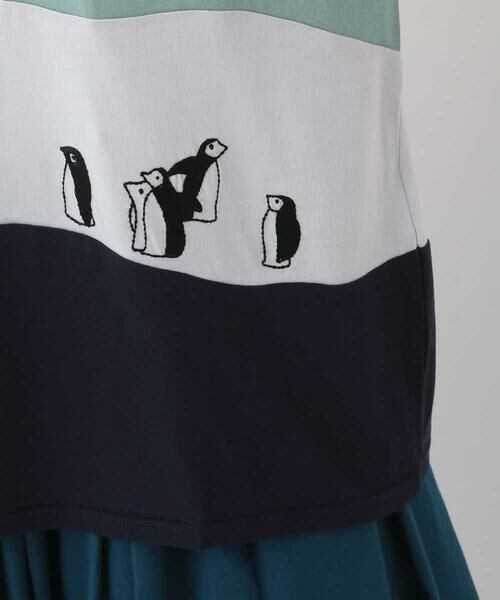 Jocomomola / ホコモモラ カットソー | Pinguinos Tシャツ　ペンギンモチーフ　デザインカットソー | 詳細5