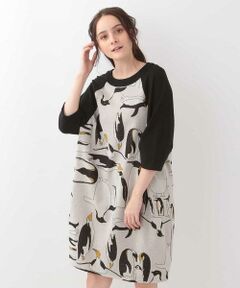 Jocomomola / ホコモモラ ロング・マキシ丈ワンピース | Pinguinos JQ　ペンギン柄ジャガードワンピース