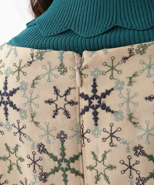 Jocomomola / ホコモモラ ドレス | MARMEID EMB　総刺繍スノークリスタル ノースリーブドレス | 詳細3