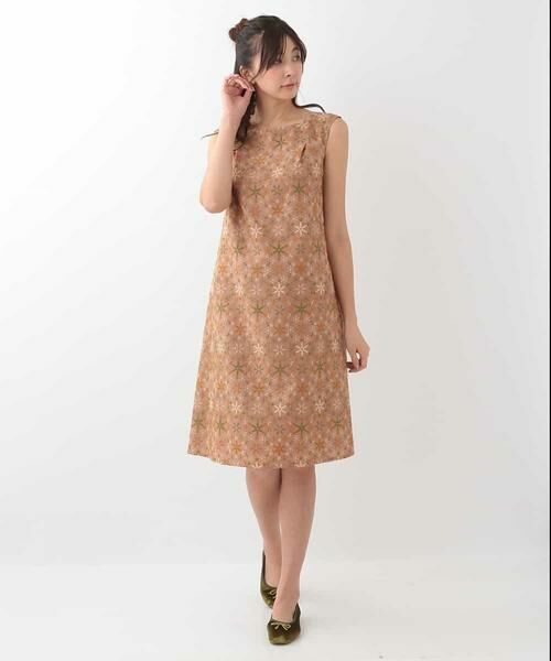 Jocomomola / ホコモモラ ドレス | MARMEID EMB　総刺繍スノークリスタル ノースリーブドレス | 詳細5