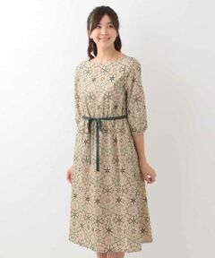 Jocomomola / ホコモモラ ドレス | MARMEID EMB　総刺繍スノークリスタル　ウエストギャザードレス