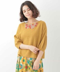 FLOR BOREAL KNIT　フラワーモチーフデザインニット