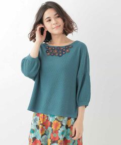 FLOR BOREAL KNIT　フラワーモチーフデザインニット