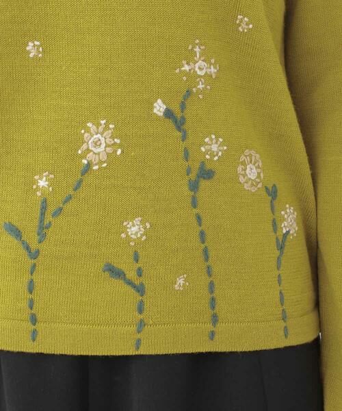 Jocomomola / ホコモモラ ニット・セーター | COPASGE NIEVE KNIT　フラワース刺繍ニットプルオーバー | 詳細5