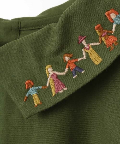 Jocomomola / ホコモモラ シャツ・ブラウス | Planeta Tierra EMB　エンブロイダリーカラーブラウス | 詳細6