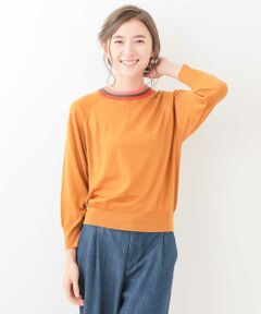 SERPEN TINAS KNIT　配色ラインニットプルオーバー