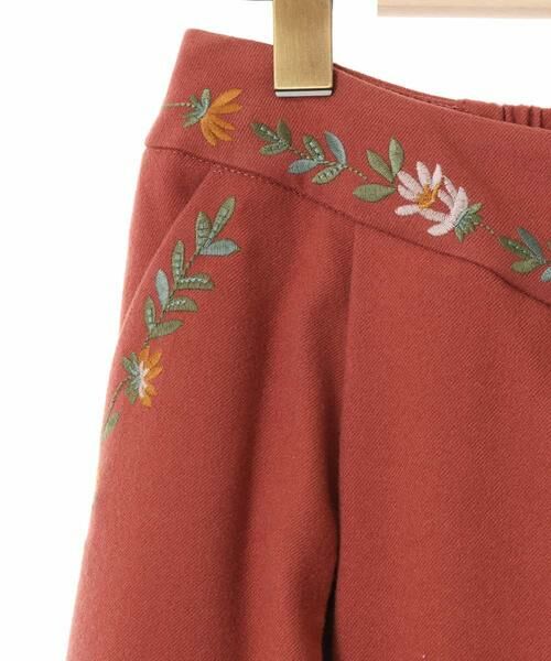 Jocomomola / ホコモモラ ミニ・ひざ丈スカート | T/Rフラノストレッチ　刺繍タッキングスカート | 詳細5