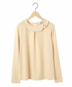 Jocomomola / ホコモモラ カットソー | ベアスムース　刺繍デザインカラーカットソー