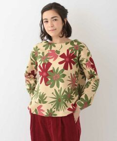 Jocomomola / ホコモモラ カットソー | Flores grande お花プリントカットソー