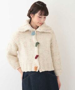 pescar knit　ショート丈ニットジャケット