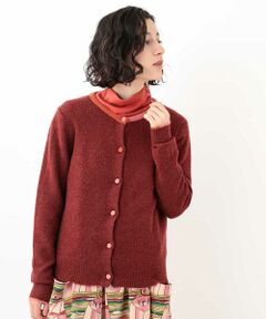 YAK MIX KNIT　ポイントカラーカーディガン