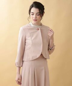 Jocomomola / ホコモモラ ノーカラージャケット | ノーカラーポンチジャケット