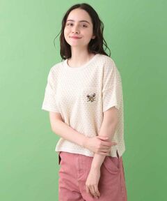 Jocomomola / ホコモモラ ニット・セーター | Estrellato ラメ糸混半袖ニットプルオーバー