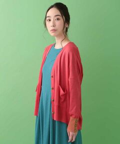 Jocomomola / ホコモモラ カーディガン・ボレロ | シルクリネン Vネックカーディガン