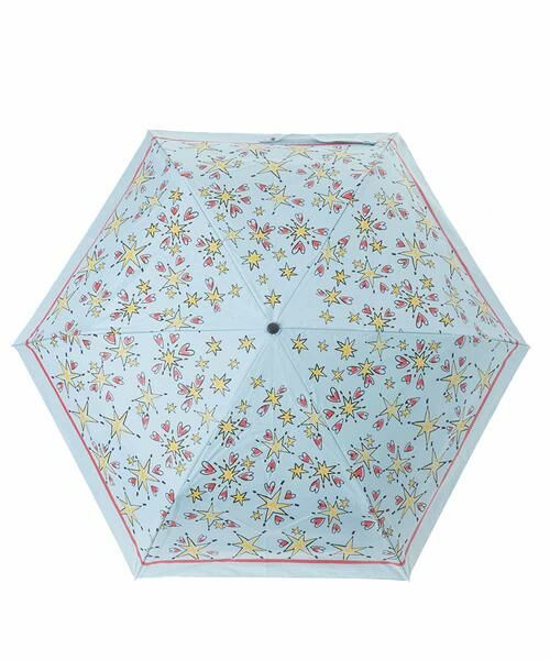 Jocomomola / ホコモモラ 傘 | 【晴雨兼用】スタープリント折りたたみ傘 | 詳細1