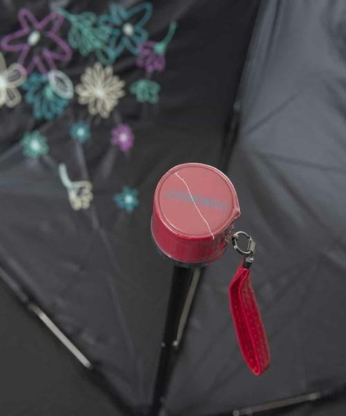 Jocomomola / ホコモモラ 傘 | 【晴雨兼用】フラワー刺繍折りたたみ傘 | 詳細4