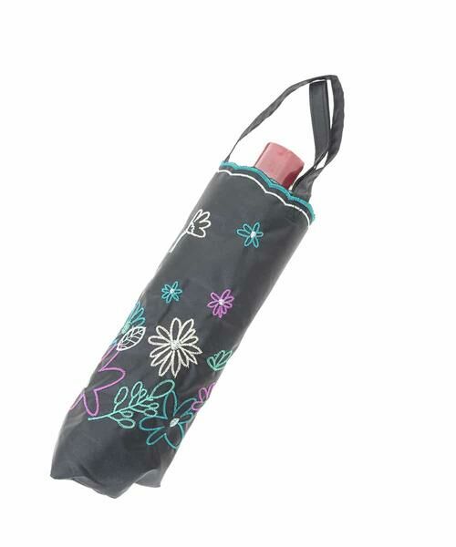 Jocomomola / ホコモモラ 傘 | 【晴雨兼用】フラワー刺繍折りたたみ傘 | 詳細8