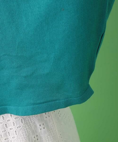 Jocomomola / ホコモモラ ニット・セーター | 【2WAY】フラワー刺繍シャーリングニット | 詳細6