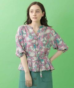 Jocomomola / ホコモモラ シャツ・ブラウス | Selva ジャングルプリントシルクブラウス