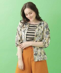 Jocomomola / ホコモモラ シャツ・ブラウス | Selva ジャングルプリントシルクブラウス