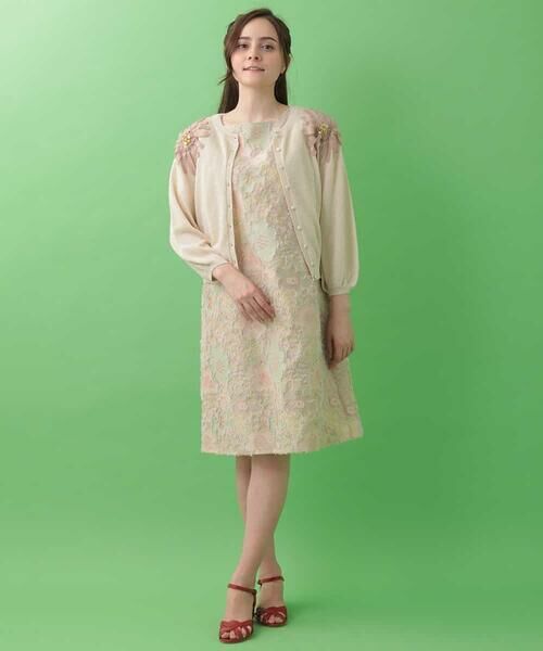 Jocomomola / ホコモモラ ドレス | フラワージャガード刺繍ワンピース | 詳細9