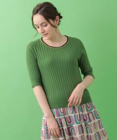 Jocomomola / ホコモモラ ニット・セーター | かぎ編みネックサマーニット