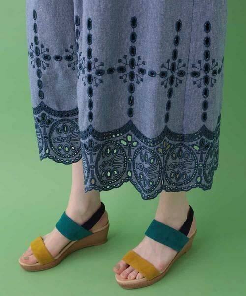 Jocomomola / ホコモモラ ミニ・ひざ丈スカート | フラメンコさかな刺繍スカート | 詳細5