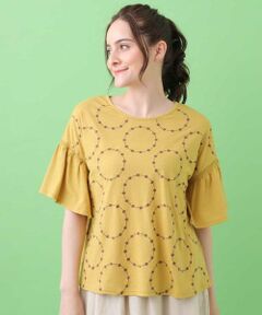 Jocomomola / ホコモモラ カットソー | pezframencoフラワーサークル刺繍カットソー