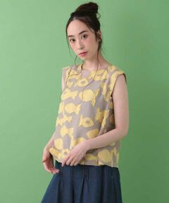 Jocomomola / ホコモモラ カットソー | おさかなジャガードカットソー