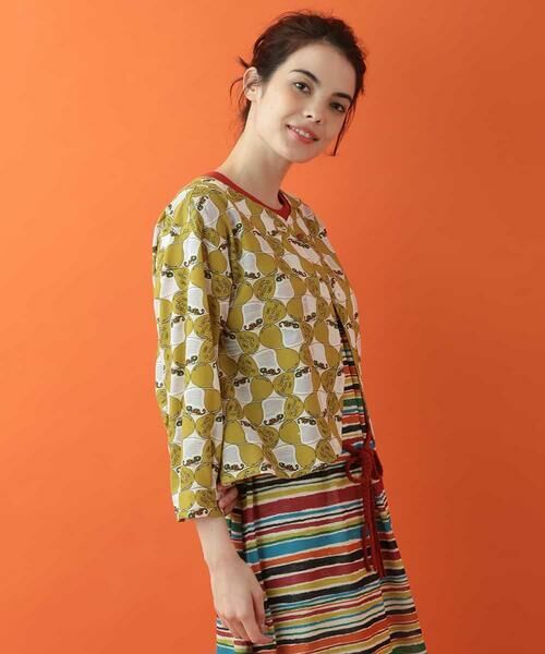 Jocomomola / ホコモモラ シャツ・ブラウス | camaleon カメレオンプリントブラウス | 詳細1