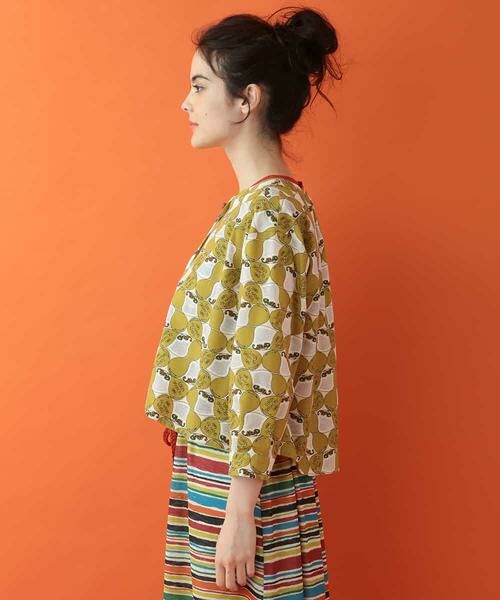 Jocomomola / ホコモモラ シャツ・ブラウス | camaleon カメレオンプリントブラウス | 詳細2