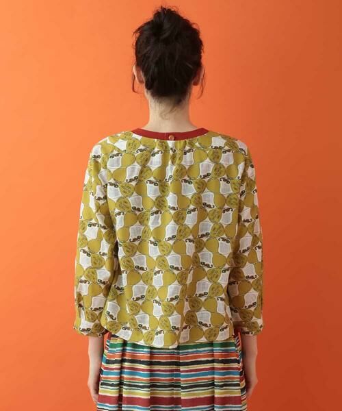 Jocomomola / ホコモモラ シャツ・ブラウス | camaleon カメレオンプリントブラウス | 詳細3