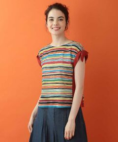 Jocomomola / ホコモモラ カットソー | クレヨンボーダーカットソー