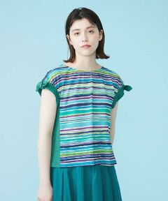 Jocomomola / ホコモモラ カットソー | クレヨンボーダーカットソー