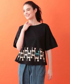 Jocomomola / ホコモモラ カットソー | ネコちゃんカットソー