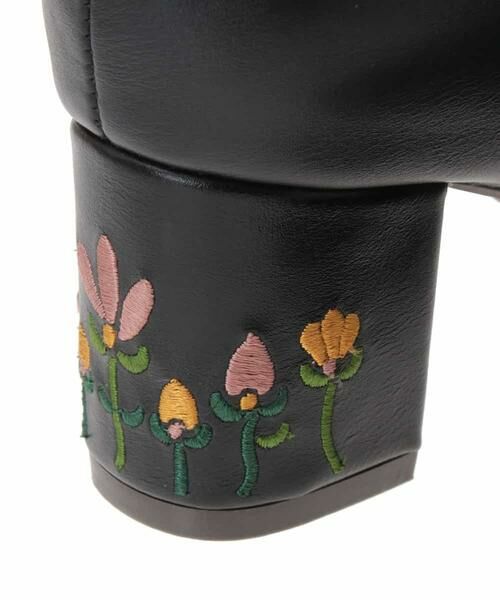 Jocomomola / ホコモモラ ブーツ（ロング丈） | フラワー刺繍ショートブーツ | 詳細9