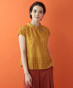 Jocomomola / ホコモモラ シャツ・ブラウス | ネコちゃん ジャカードブラウス