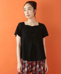 Jocomomola / ホコモモラ カットソー | コード刺繍カットソー