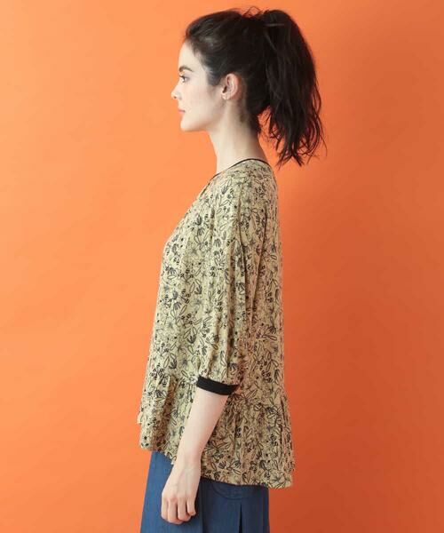 Jocomomola / ホコモモラ カットソー | フロールコミック　フラワープリントトップス | 詳細1