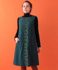 Jocomomola / ホコモモラ ロング・マキシ丈ワンピース | flor sol EMB 太陽フラワー刺繍ワンピース