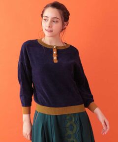 Jocomomola / ホコモモラ ニット・セーター | シェニール織りニットプルオーバー