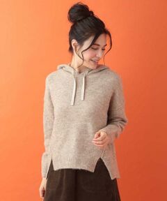 Jocomomola / ホコモモラ ニット・セーター | ふんわりフーディニットプルオーバー