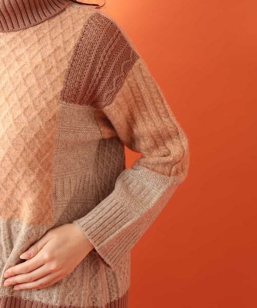 Jocomomola / ホコモモラ ニット・セーター | 配色パッチワークニットプルオーバー | 詳細4