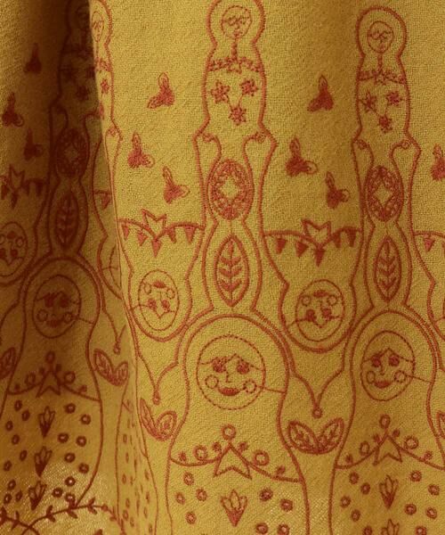 Jocomomola / ホコモモラ ロング・マキシ丈ワンピース | マトリョーシカ刺繍ワンピース | 詳細9