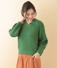Jocomomola / ホコモモラ ニット・セーター | コットンリリヤーン　ニットプルオーバー
